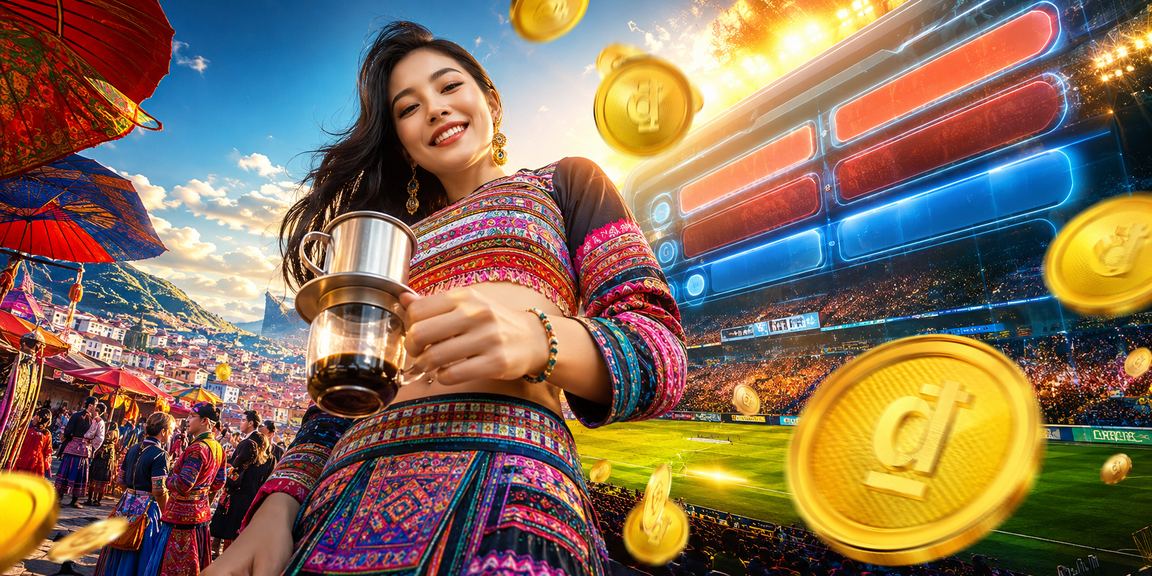 Người dân Sa Pa xem kết quả xổ số trên điện thoại bên tách cà phê buổi sáng